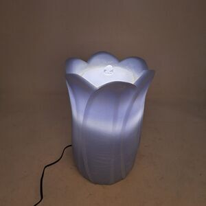 Bethlehem Lights AquaFlame Blue Wax Flameless Candle Water Fountain Flower Lamp